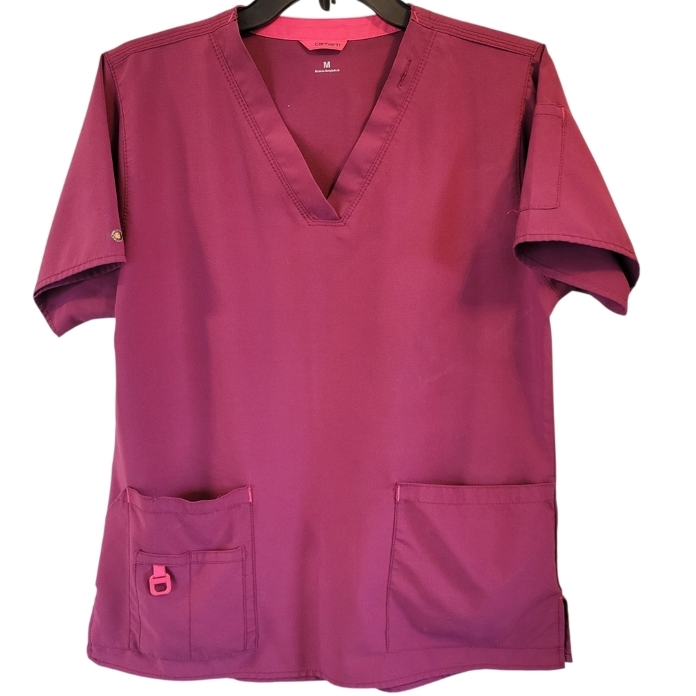 Carhartt Purple Scrub Top